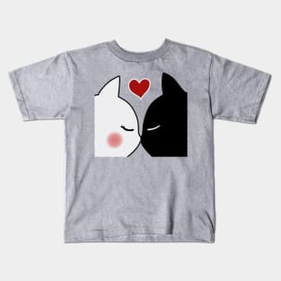 Fall in Love Cat Kids T-Shirt